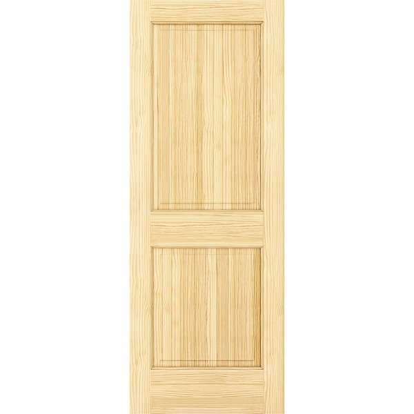 Frameport COL-PD-D2P-6-2/3X1-1/2 Colonial 18' by 80' Double Hip 2 Panel Interior Passage Door - Unfinished