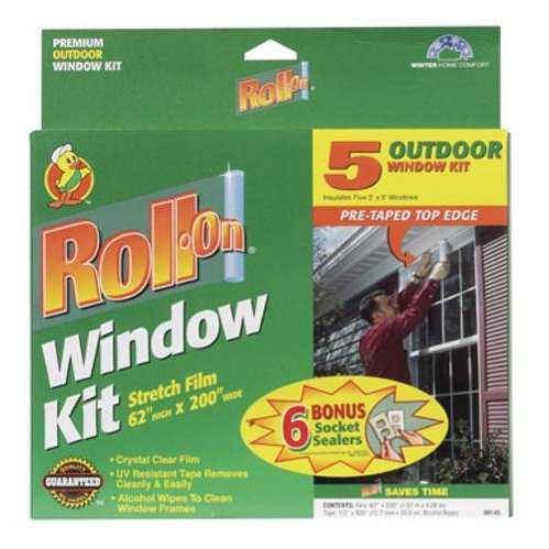 Shurtech Brands 1301964 'Roll-On' Exterior Window Insulator Kit 62'X200'