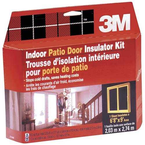 3M 2144W6 84'x112' Indoor Window Kit Shrink Patio Door Film (2144W)